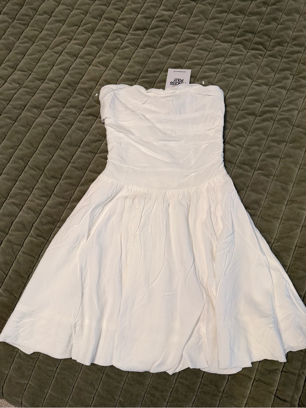 Princess Polly White Strapless Party Dress